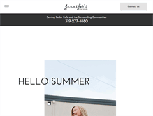 Tablet Screenshot of jennifersonmain.com
